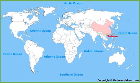 where is taiwan on a world map